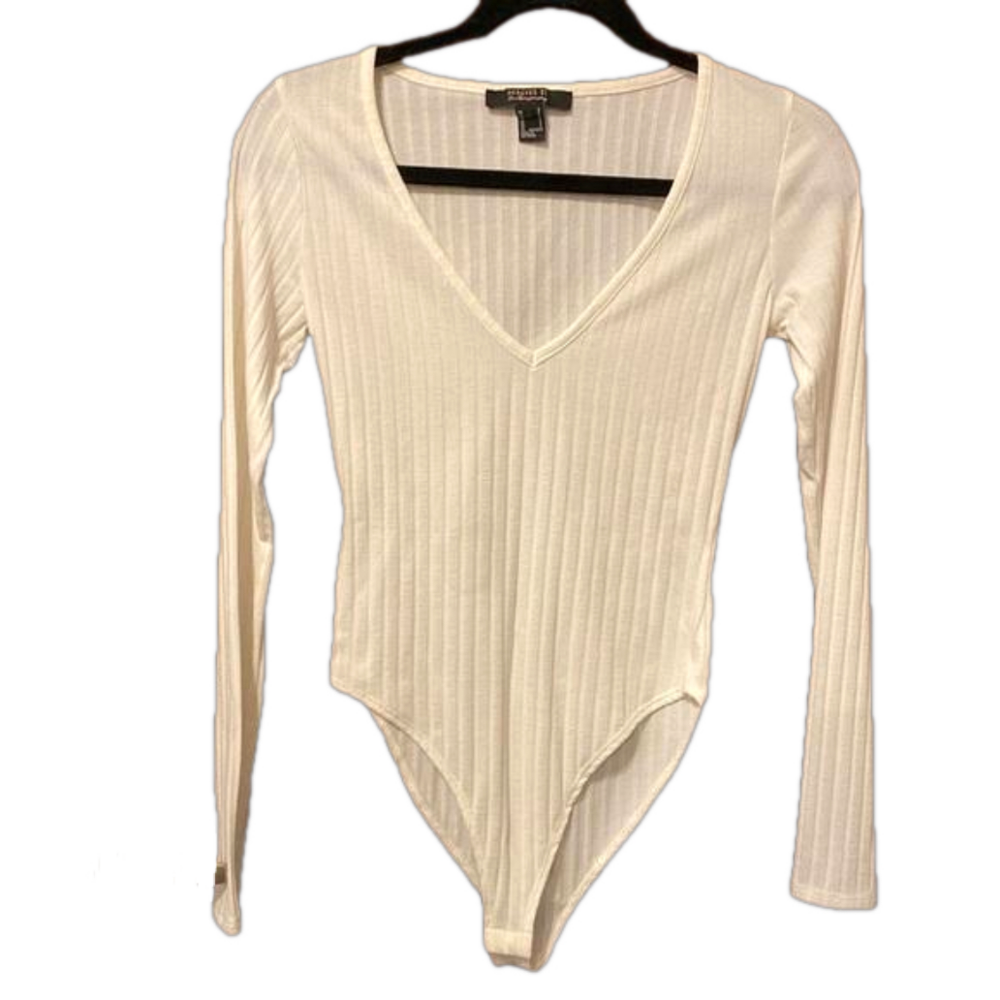 Forever 21 Ribbed Bodysuit Size S